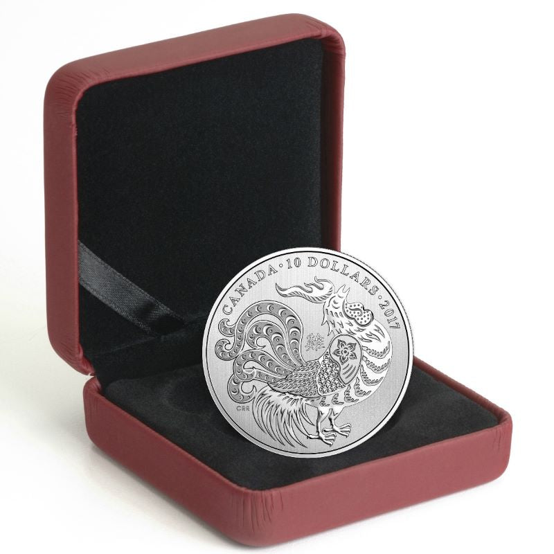 Fine Silver Coin - Year of the Rooster Packaging