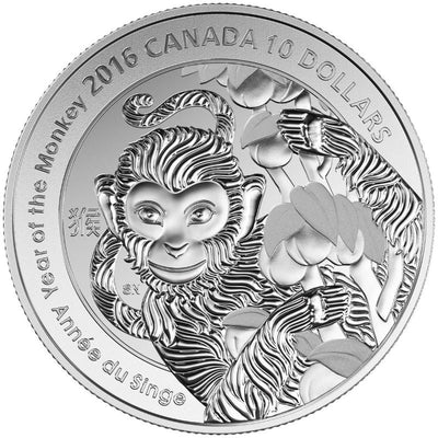 Fine Silver Coin - Year of the Monkey Reverse