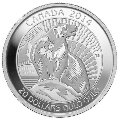 Fine Silver Coin - Untamed Canada: The Wolverine Reverse