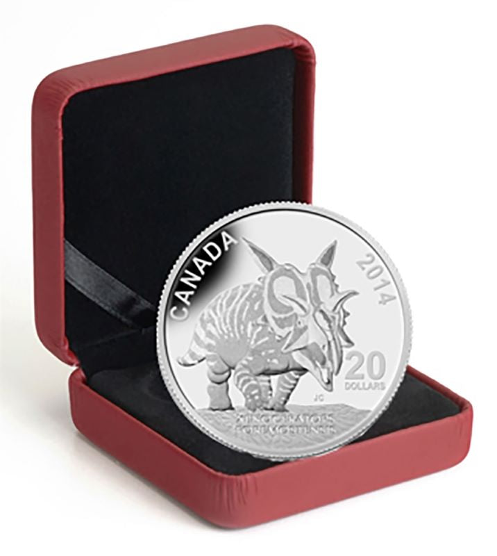 Fine Silver Coin - Canadian Dinosaurs: Xenoceratops Packaging