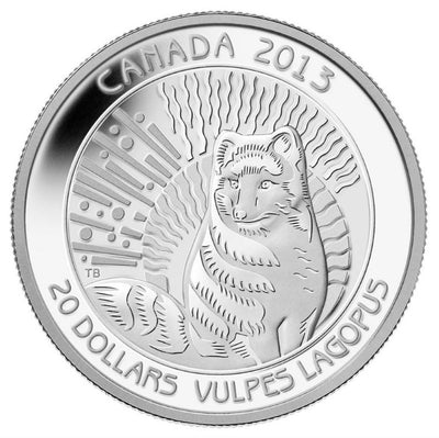 Fine Silver Coin - Untamed Canada: The Arctic Fox Reverse