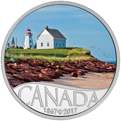 Fine Silver 13 Coin Set with Colour - Celebrating Canada's 150th: Panmure Island Reverse