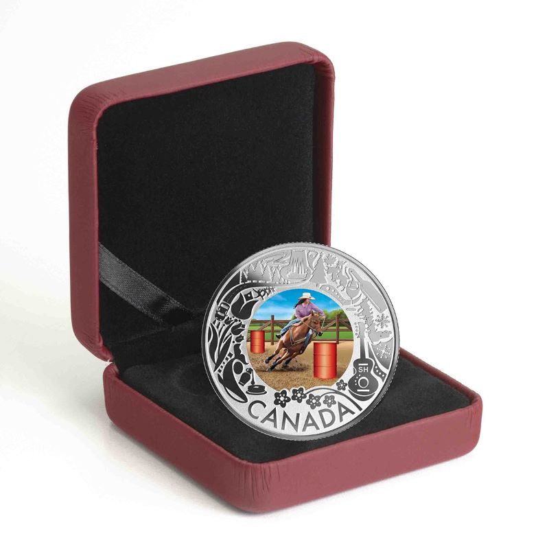 2019 $3 Fine Silver Coin with Colour - Celebrating Canadian Fun and Festivities: Rodeo