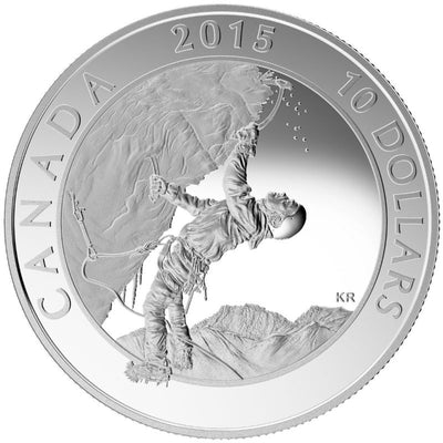 Fine Silver 5 Coin Set - Adventure Canada: Ice Climbing Reverse