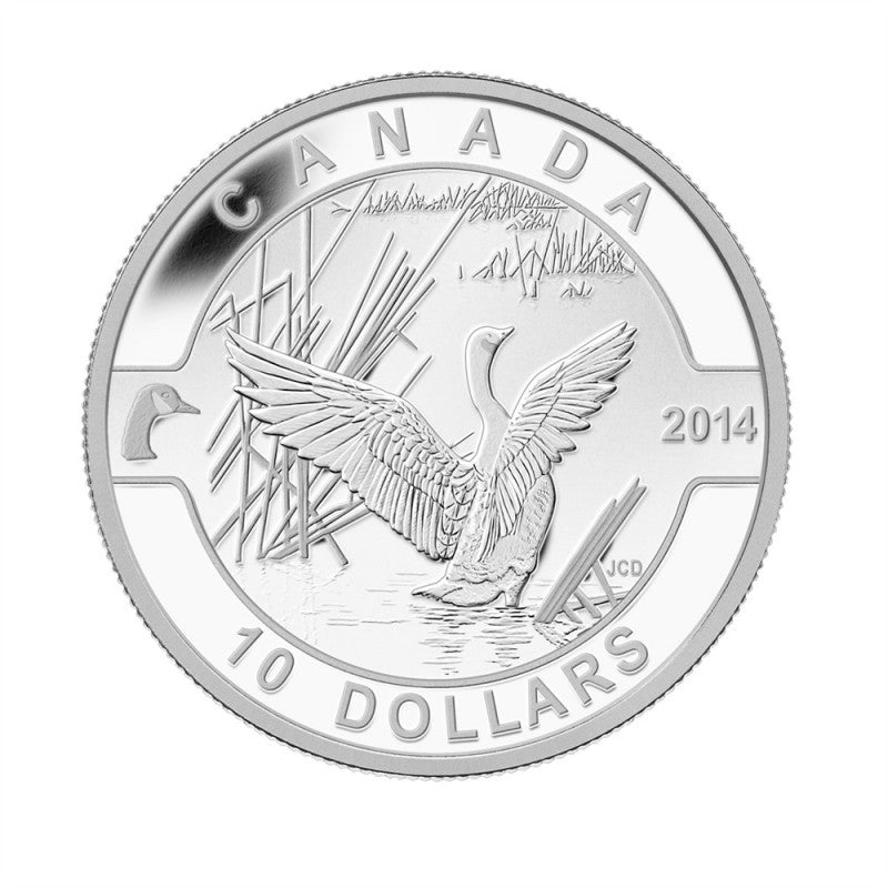 Fine Silver Hologram 10 Coin Set - O Canada: The Canada Goose Reverse