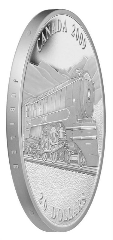 Fine Silver Coin - Great Canadian Locomotives: Jubilee Edge Detail