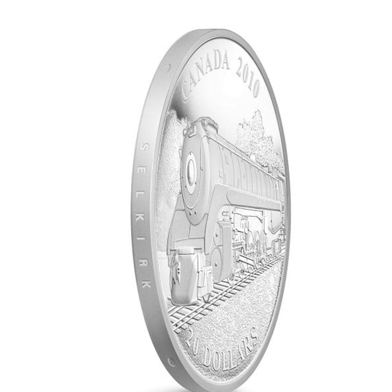 Fine Silver Coin - Great Canadian Locomotives: Selkirk Edge Detail