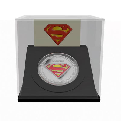 Fine Silver Coin with Colour - 75th Anniversary of Superman: S Shield Packaging