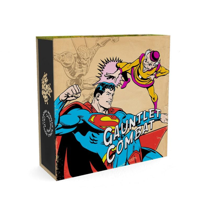 Fine Silver Coin with Colour - DC Comics Originals: Gauntlet Packaging