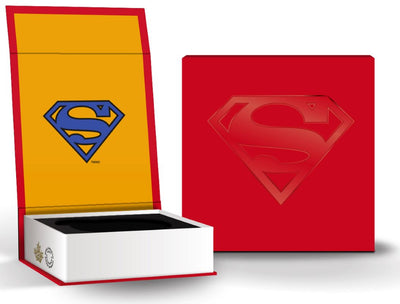 Fine Silver Coin with Colour - Iconic Superman Comic Book Covers: Action Comics #1 1938 Packaging