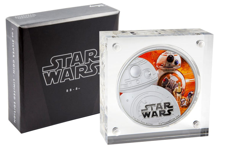 Fine Silver Coin with Colour – Star Wars: The Force Awakens - BB-8 Packaging