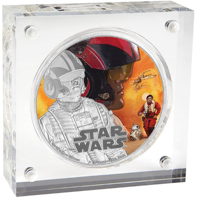 Fine Silver Coin with Colour – Star Wars: The Force Awakens - Poe Dameron Packaging