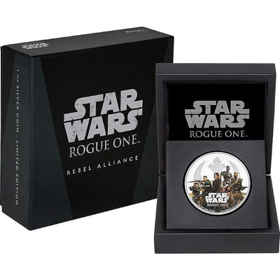 Fine Silver Coin with Colour - Star Wars: Rogue One - Rebel Alliance Packaging