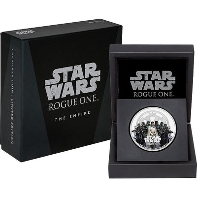 Fine Silver Coin with Colour - Star Wars: Rogue One - The Empire Packaging