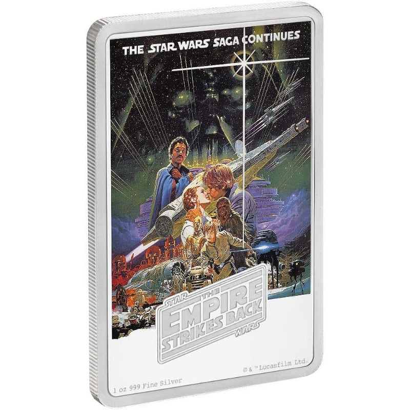 Fine Silver Coin with Colour - Star Wars: The Empire Strikes Back Poster Collection (reverse)