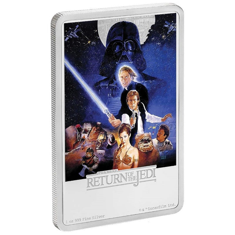 Fine Silver Coin with Colour - Star Wars: Return of the Jedi Poster Collection (reverse)