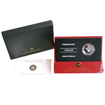 Sterling Silver Coin with Colour - Lucky Loonie Packaging