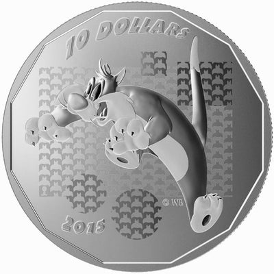 Fine Silver 8 Coin Set - Looney Tunes: Sylvester the Cat Reverse