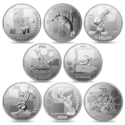 Fine Silver 8 Coin Set - Looney Tunes