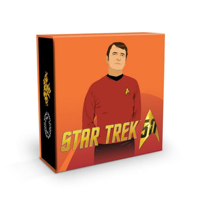 Fine Silver Coin with Colour - Star Trek Crew: Scotty Packaging