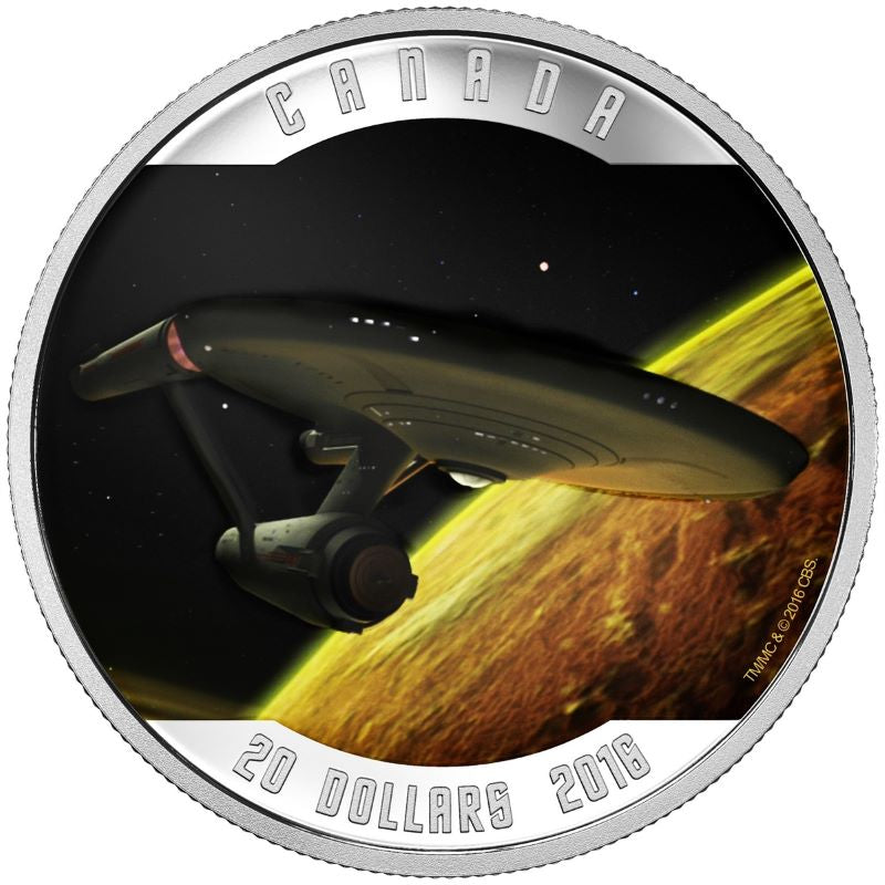 Fine Silver Coin with Colour - Star Trek: Enterprise Reverse