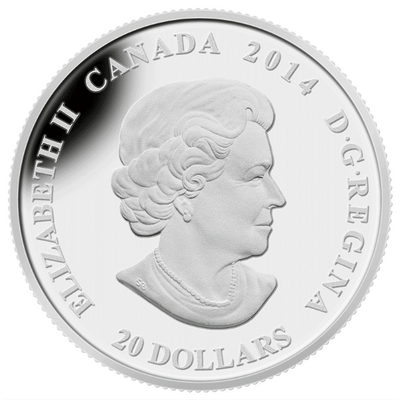 Fine Silver Coin with Colour - Stained Glass: Casa Loma Obverse