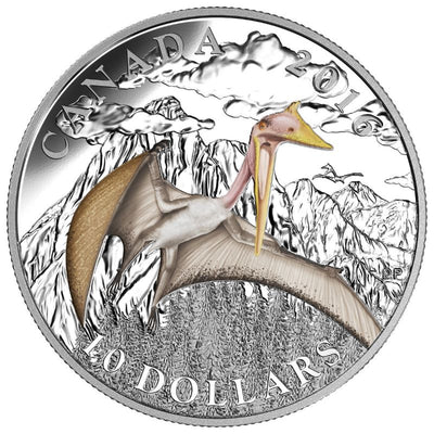Fine Silver 3 Coin Set with Colour - Day of the Dinosaurs: The Terror of the Sky Reverse