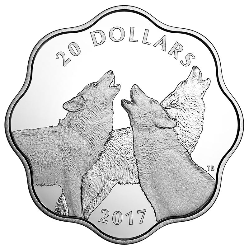 Fine Silver Coin - Master of the Land: The Timber Wolf Reverse