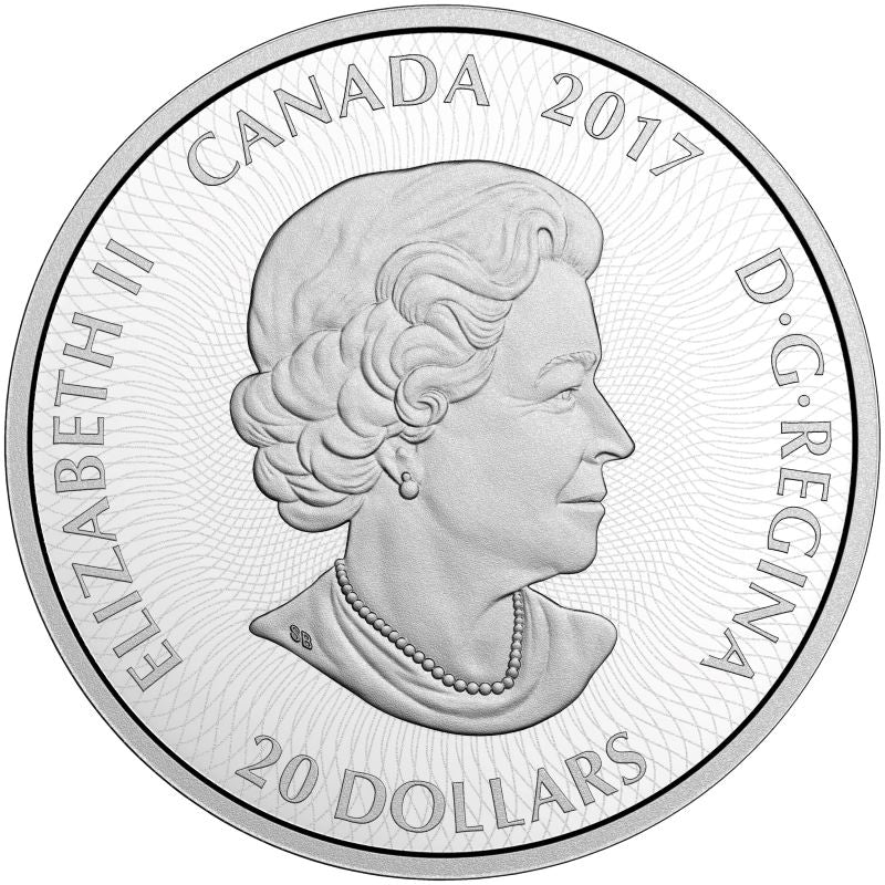 Fine Silver 3 Coin Set with Colour - Canadiana Kaleidoscope Obverse