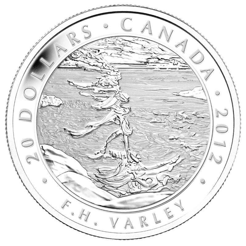 Fine Silver 7 Coin Set - The Group of Seven: Stormy Weather, Georgian Bay by F.H. Varley Reverse