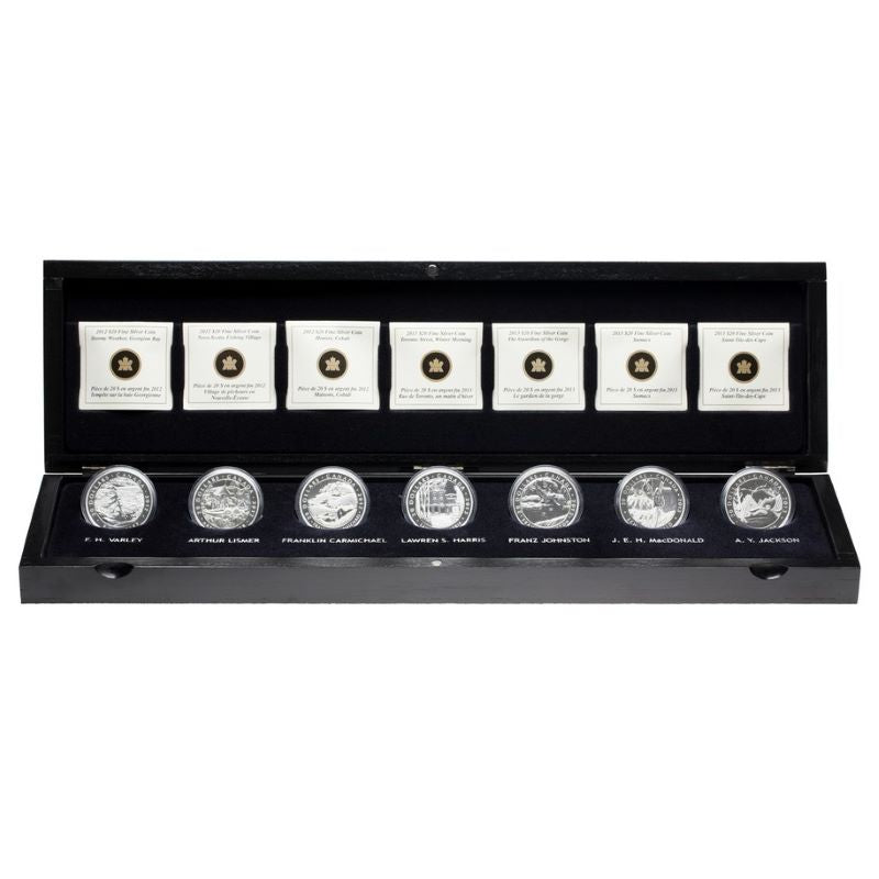 Fine Silver 7 Coin Set - The Group of Seven Packaging