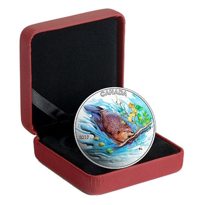 Fine Silver Coin with Colour - Iconic Canada: The Beaver Packaging