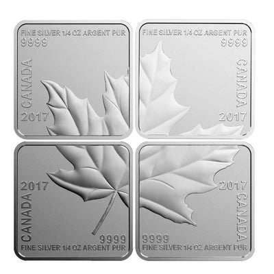 Fine Silver 4 Coin Set - Maple Leaf Quartet