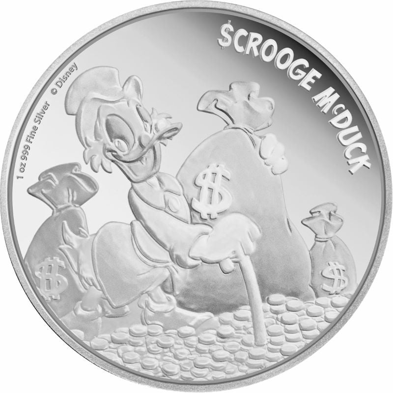 Fine Silver Coin - Scrooge McDuck Reverse