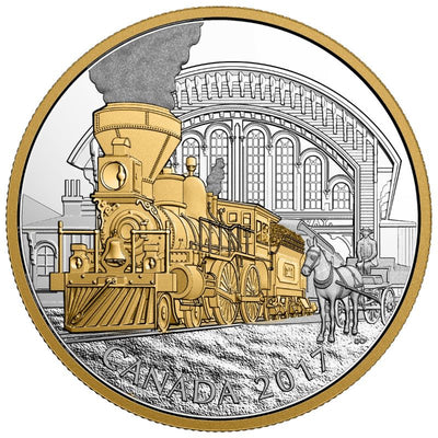Fine Silver 3 Coin Set with Gold Plating - Locomotives Across Canada: 4-4-0 Reverse