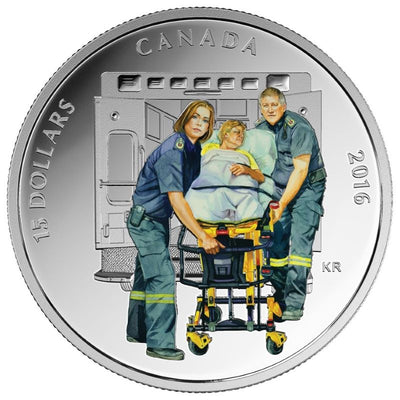 Fine Silver 4 Coin Set with Colour - National Heroes: Paramedic Reverse