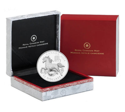 Fine Silver Coin - Year of the Horse Packaging