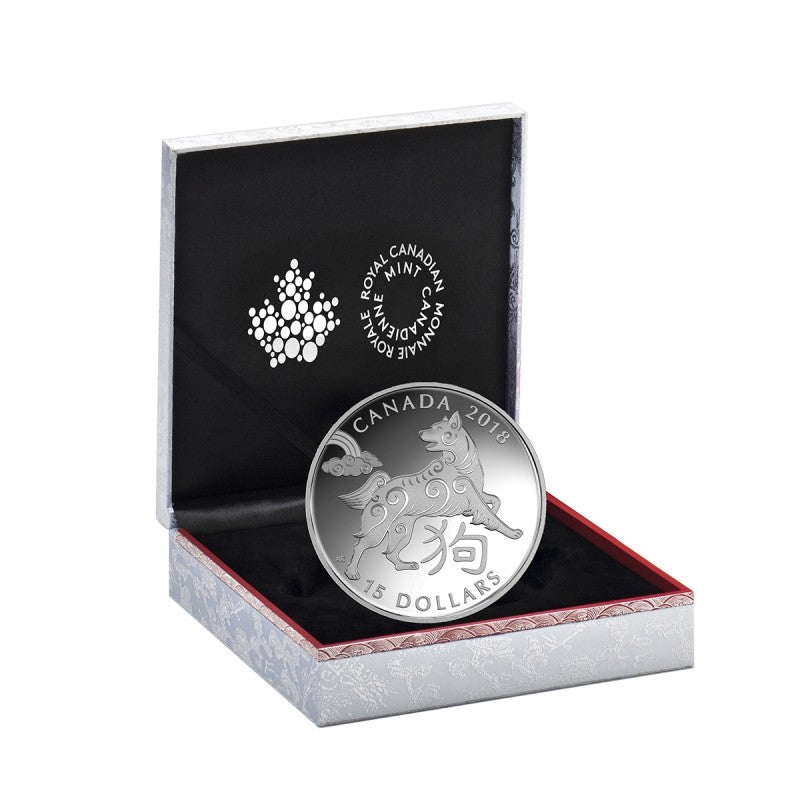 Fine Silver Coin - Year of the Dog Packaging