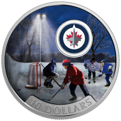 Fine Silver Coin with Colour - Passion To Play: Winnipeg Jets Reverse