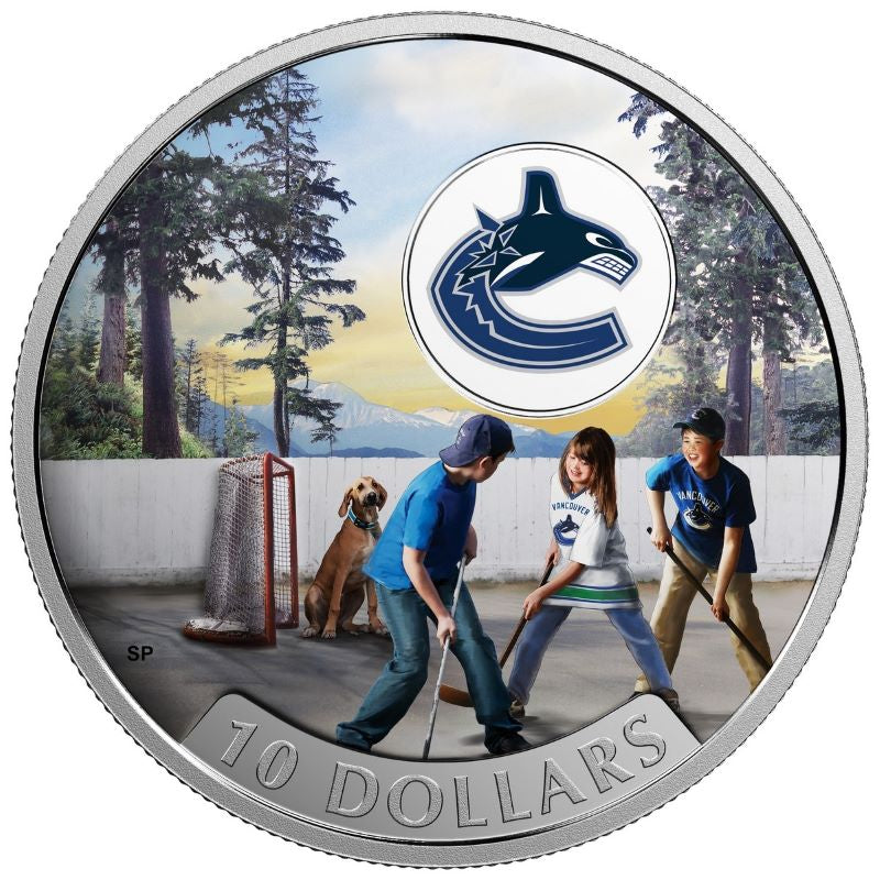 Fine Silver Coin with Colour - Passion To Play: Vancouver Canucks Reverse