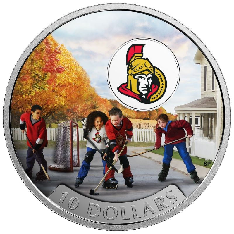Fine Silver Coin with Colour - Passion To Play: Ottawa Senators Reverse