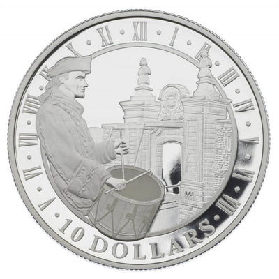 Fine Silver Coin - Fortress of Louisbourg National Historic Site of Canada Reverse