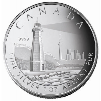 Fine Silver Coin - Girbraltar Point Lighthouse Reverse