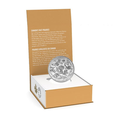 Fine Silver Coin - Canada's Vast Prairies Packaging