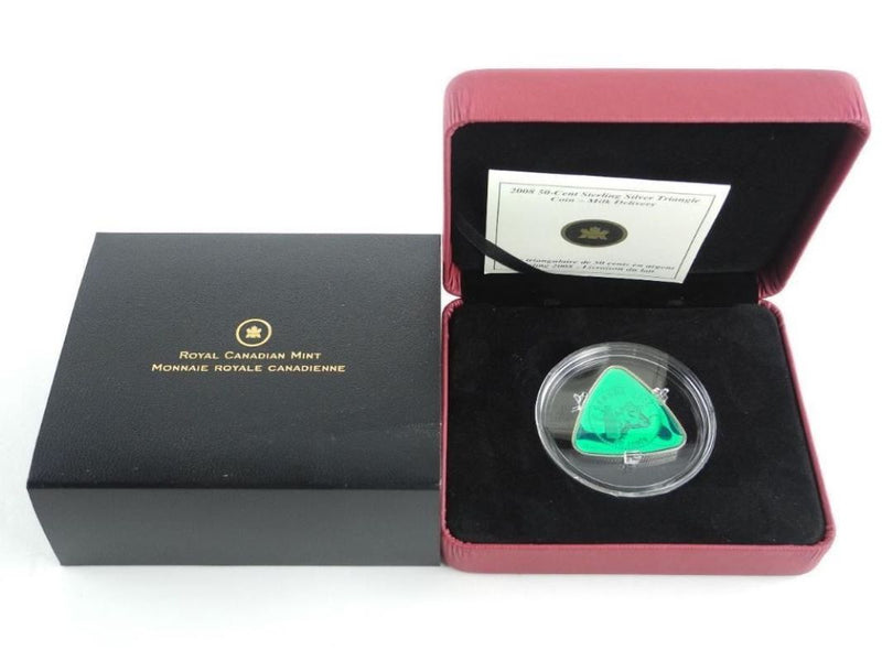 Sterling Silver Coin with Colour - Milk Delivery Packaging