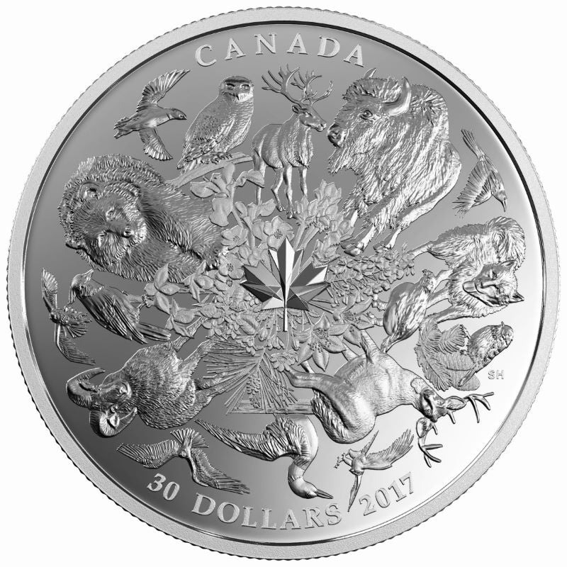 Fine Silver Coin - Flora and Fauna of Canada Reverse