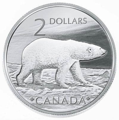 Sterling Silver Coin and Stamp Set - The Proud Polar Bear Reverse