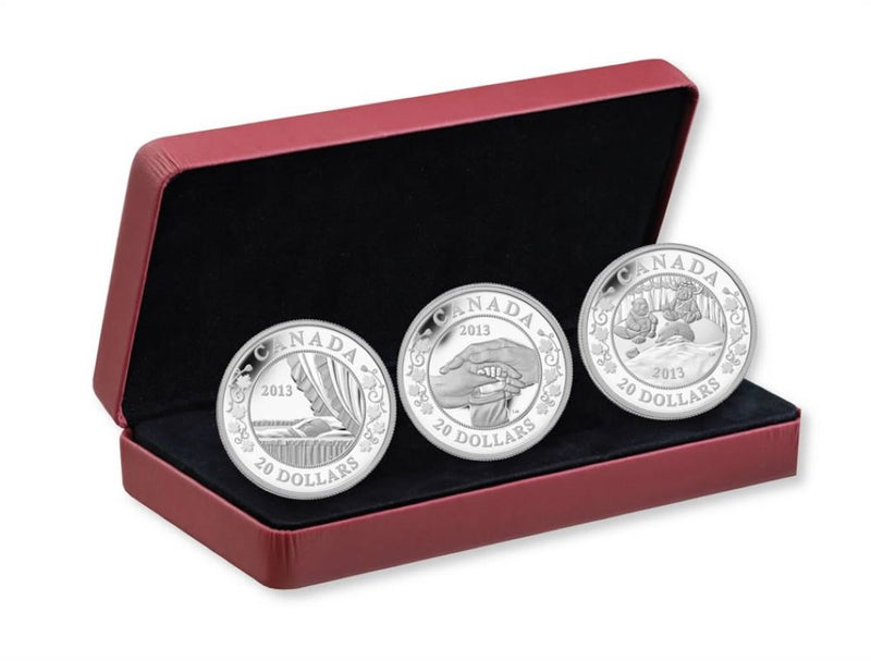 Fine Silver 3 Coin Set - Birth of the Royal Infant Packaging