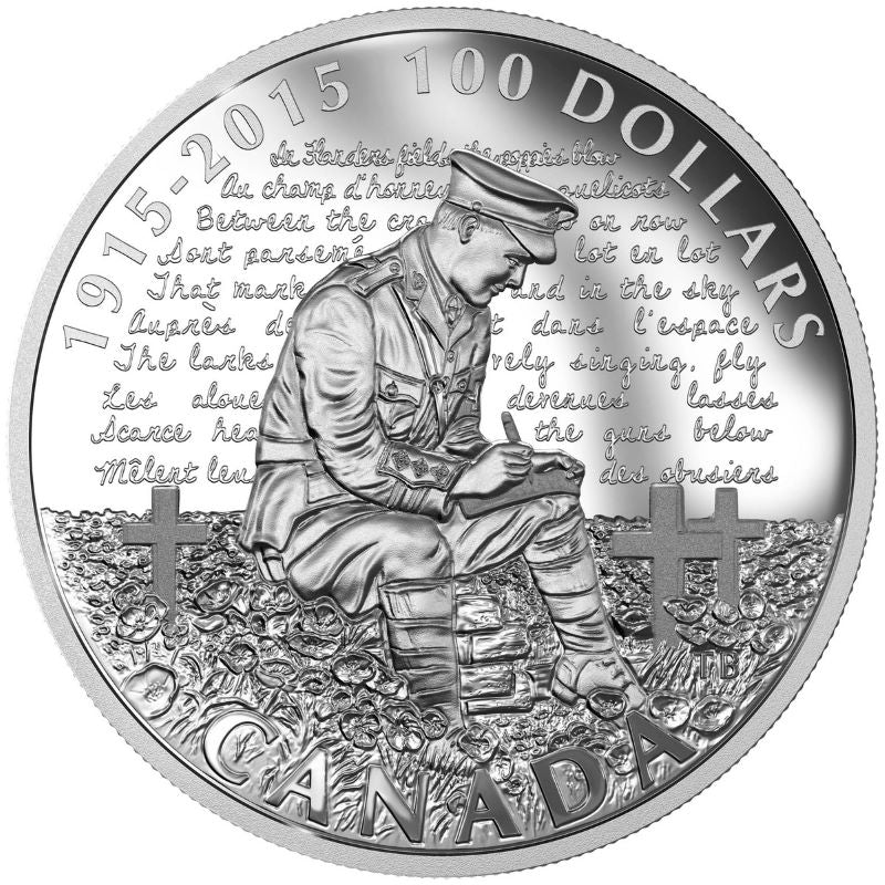 Fine Silver Coin - 100th Anniversary of In Flanders Fields Reverse