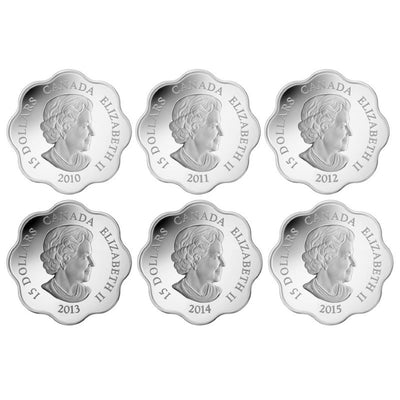 Sterling Silver 12 Coin Set - Lunar Lotus Obverse
